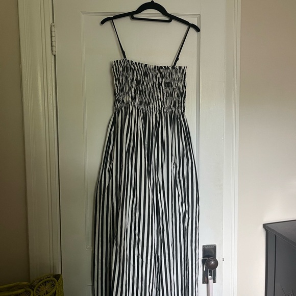 Runway Scout Estelle Maxi Cotton Strapless Dress Small Black - Picture 9 of 10